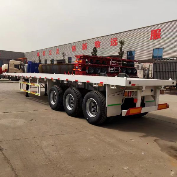 40 ft 3 axle flatbed semi trailer