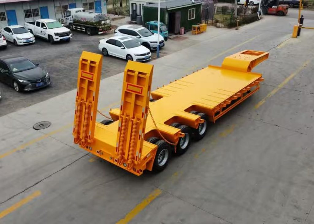 3 axle lowbed semi trailer