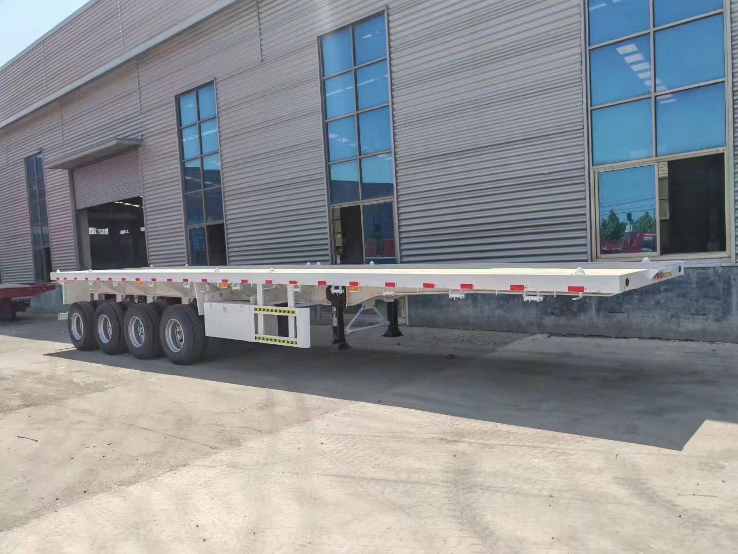 Boca Vehicle flatbed semi trailer for export document planning