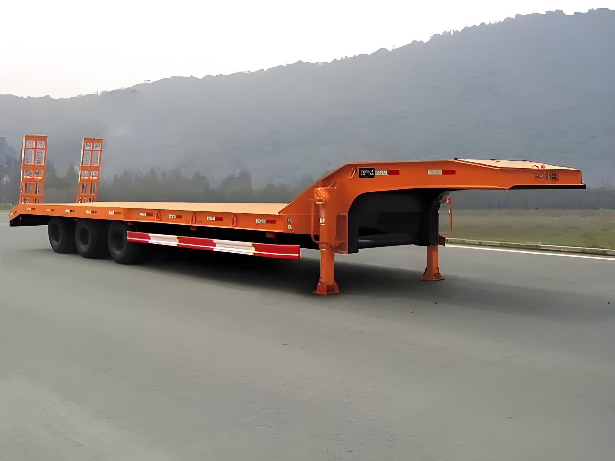 Boca Vehicle lowboy trailer for export document planning