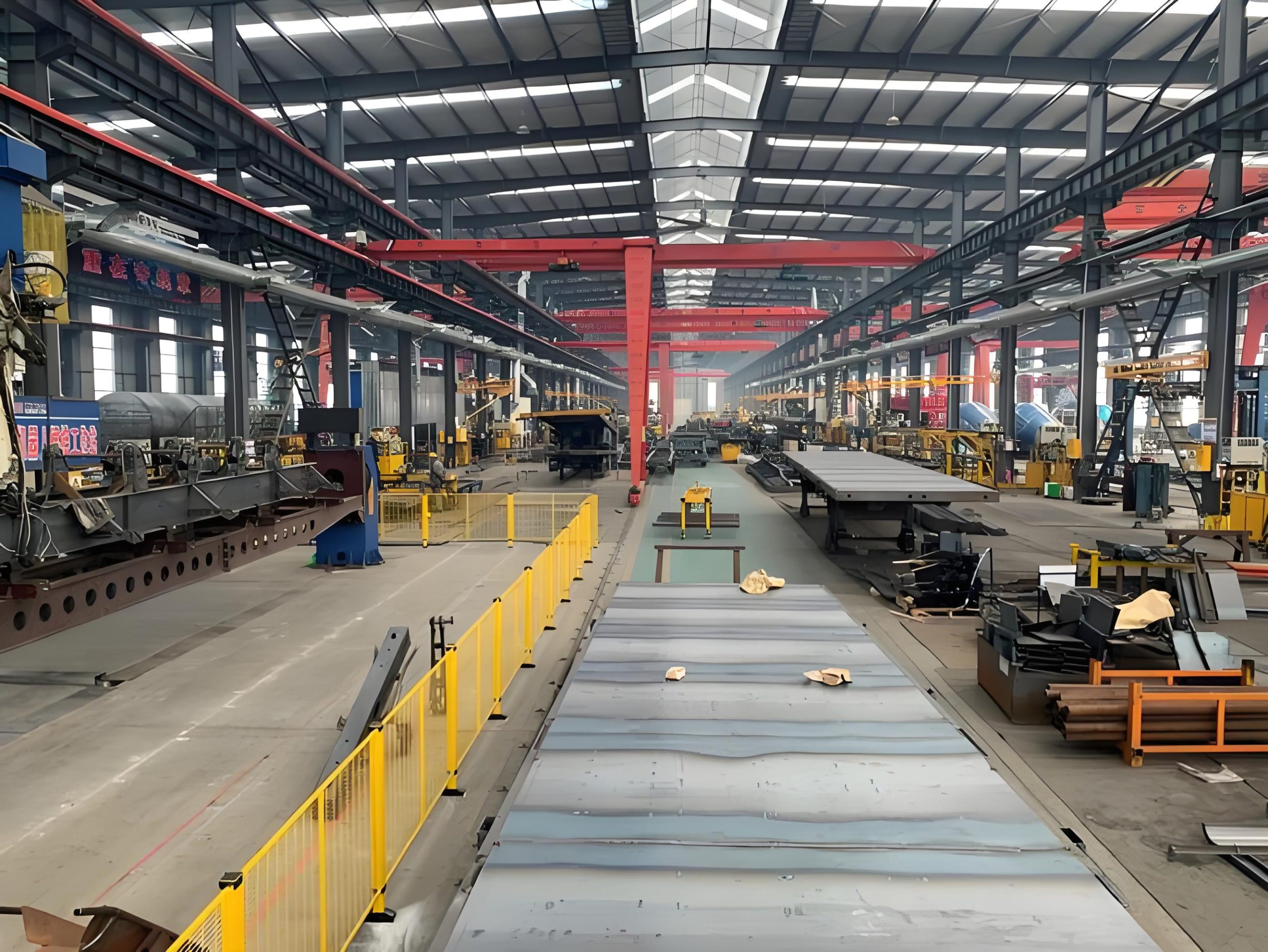 Semi trailer production facility for custom configuration and export project support