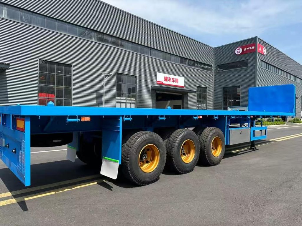 tri axle flatbed trailer for sale