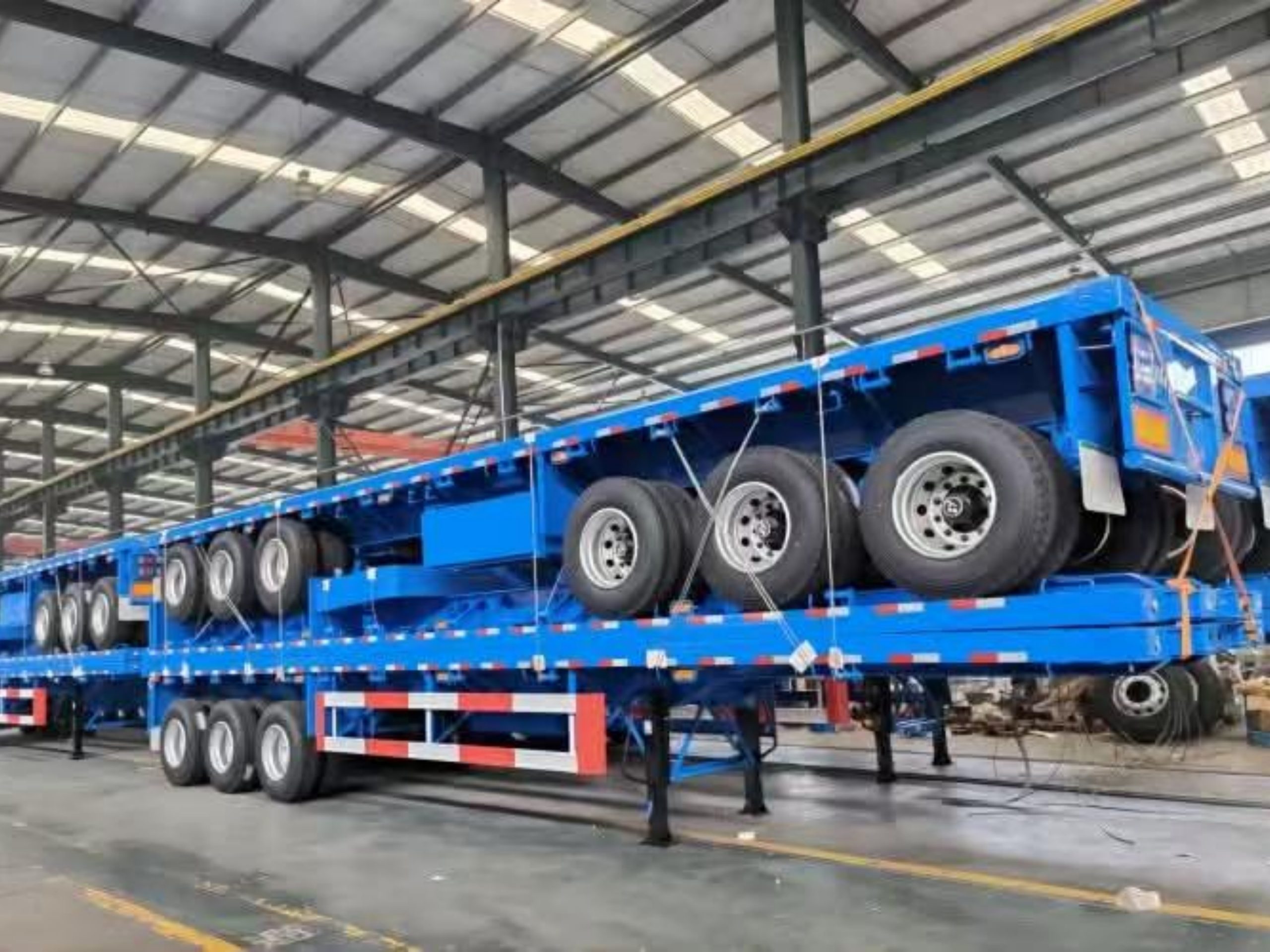 flatbed container trailer