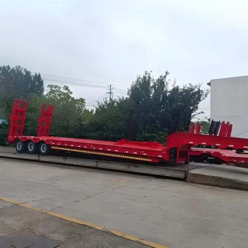 2 axle lowbed semi trailer