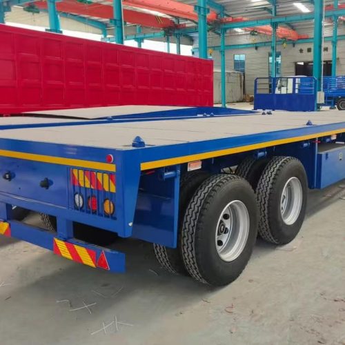 2 axle flatbed trailer for Nigeria