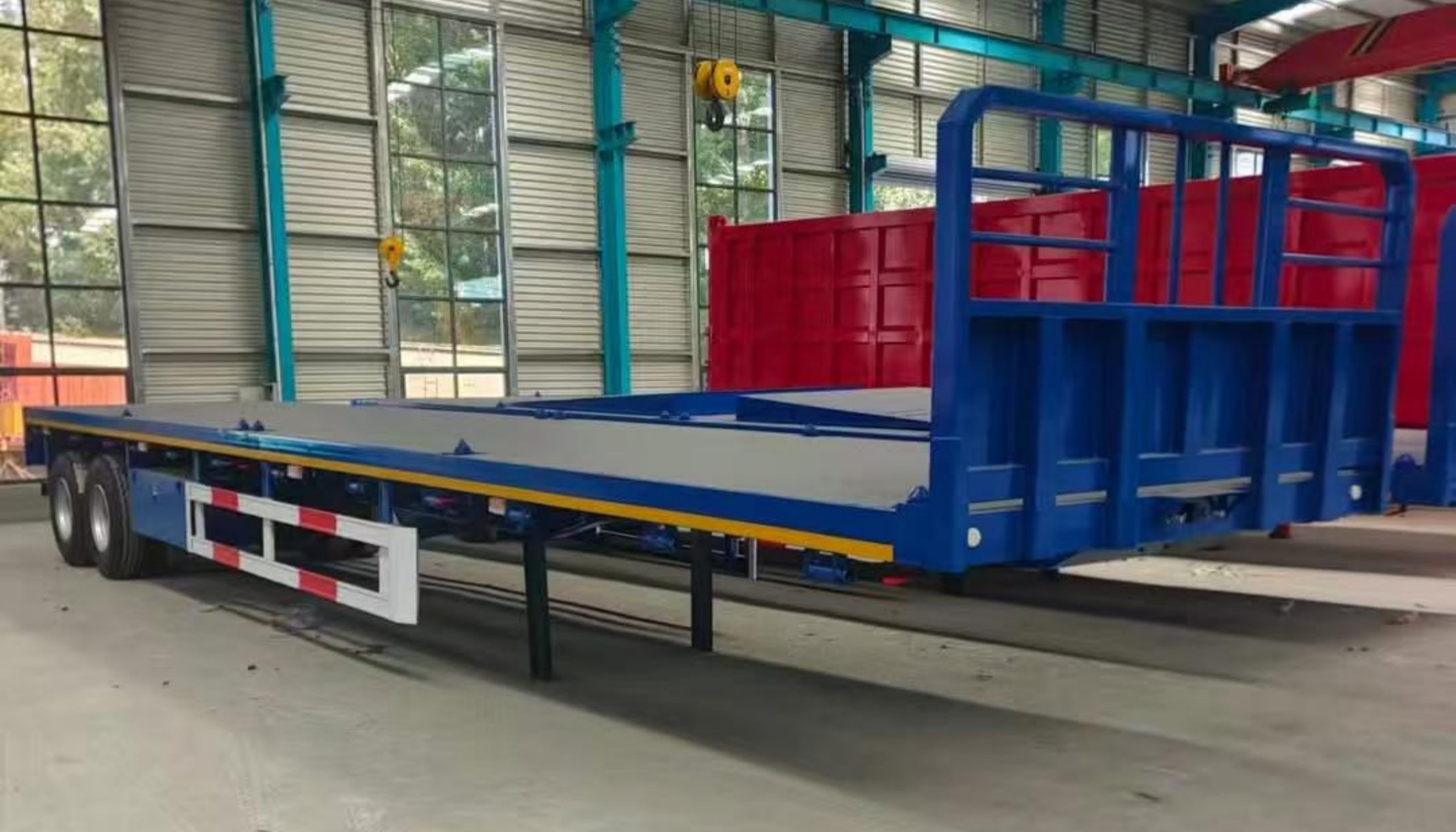 2 axle flatbed trailer