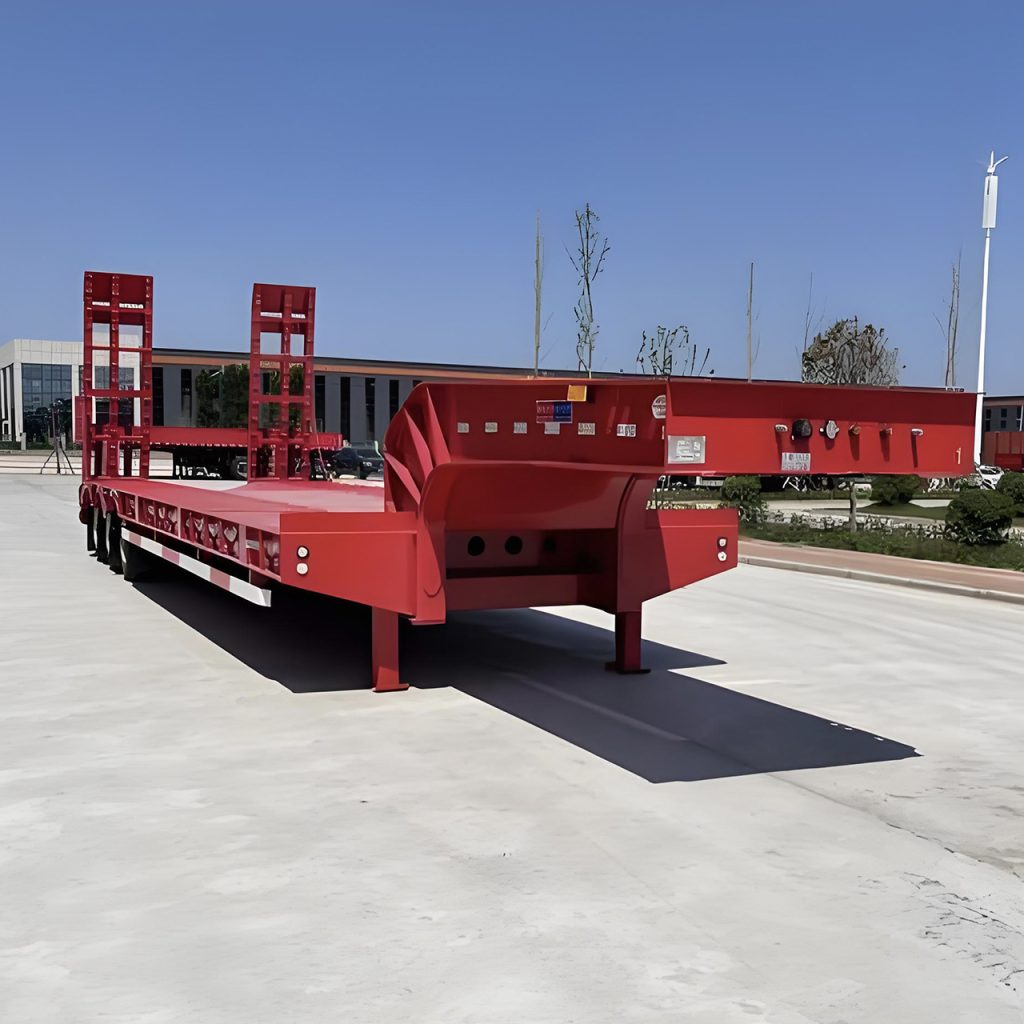 Low loader semi trailer