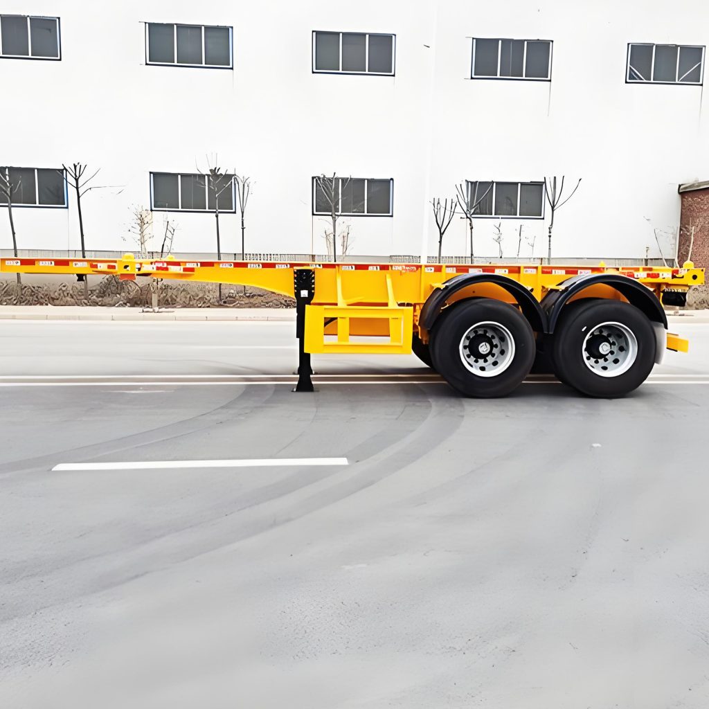 skeletal container trailer