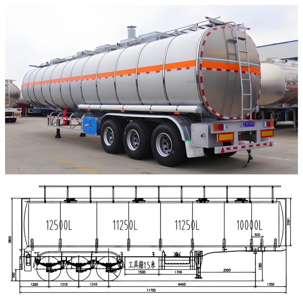Stainless Steel Tank Semi Trailer Stainless Steel Tank Semi Trailer