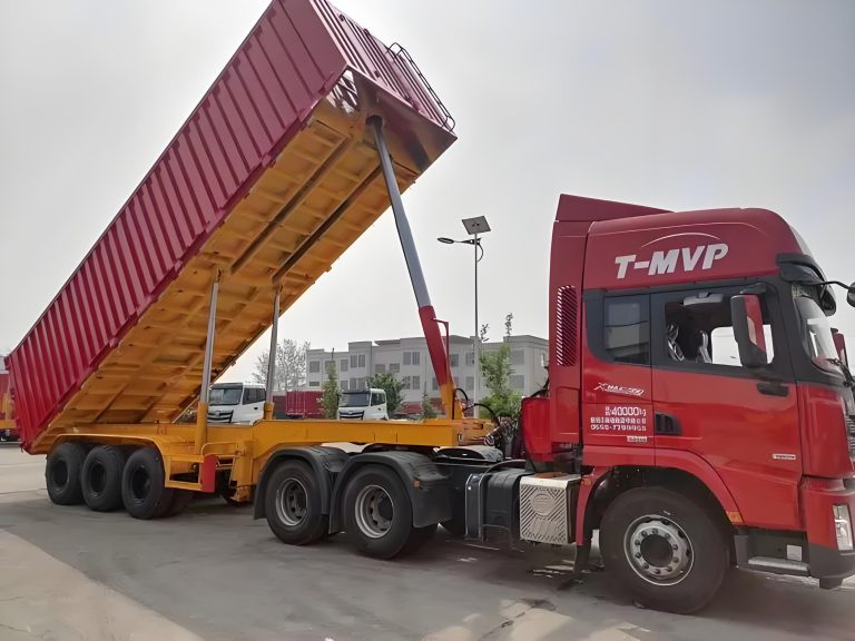 dump truck semi trailer