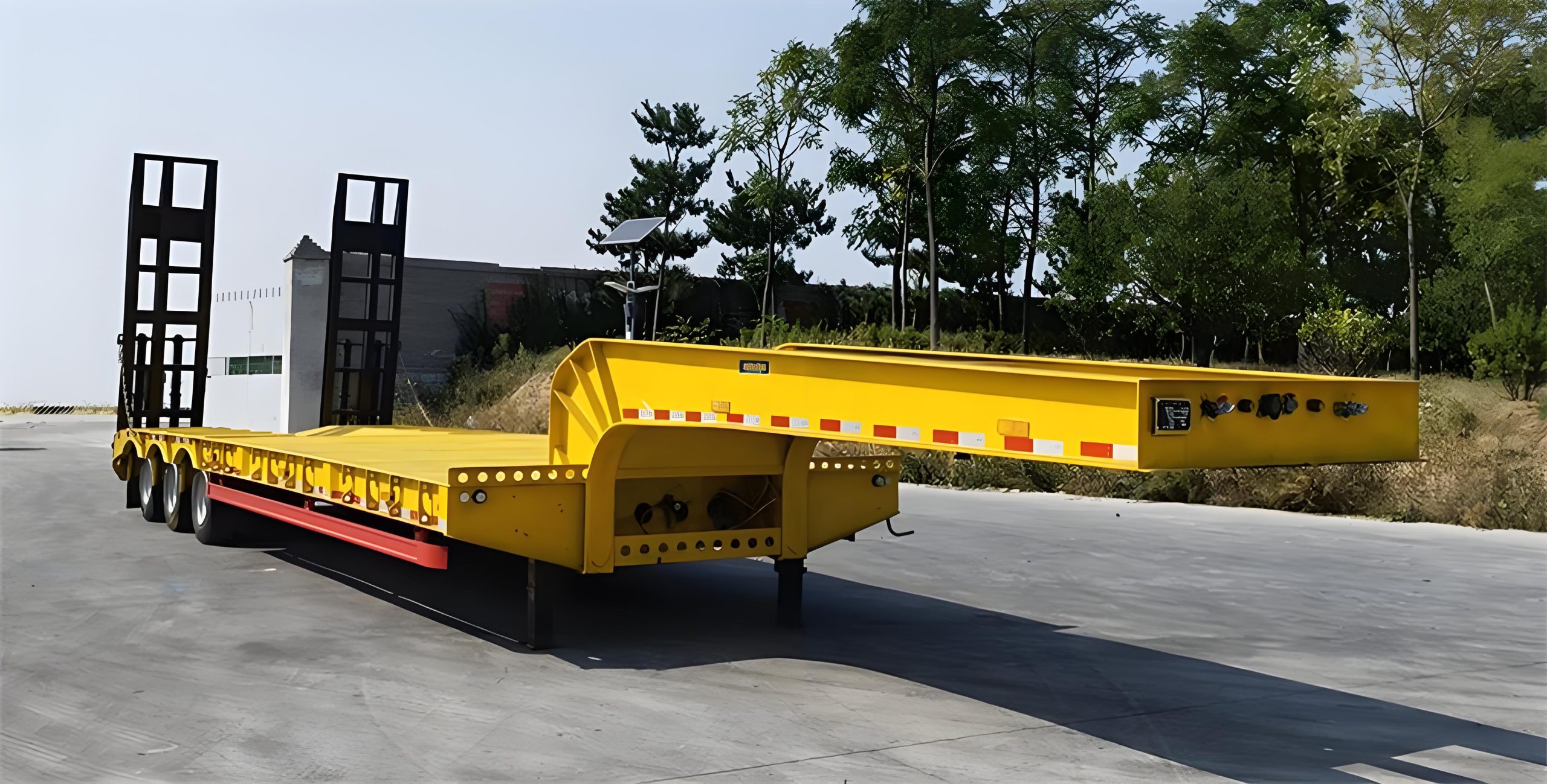 lowbed semi trailer