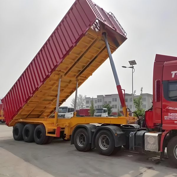 dump semi trailer rear dump trailer for aggregate and straight rear unloading