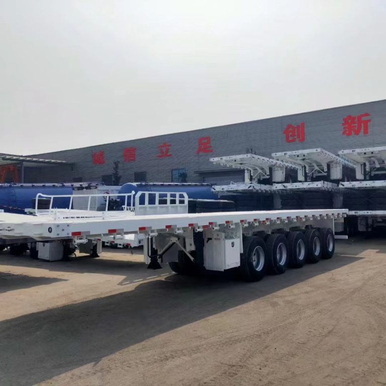 4 axle flatbed semi trailer