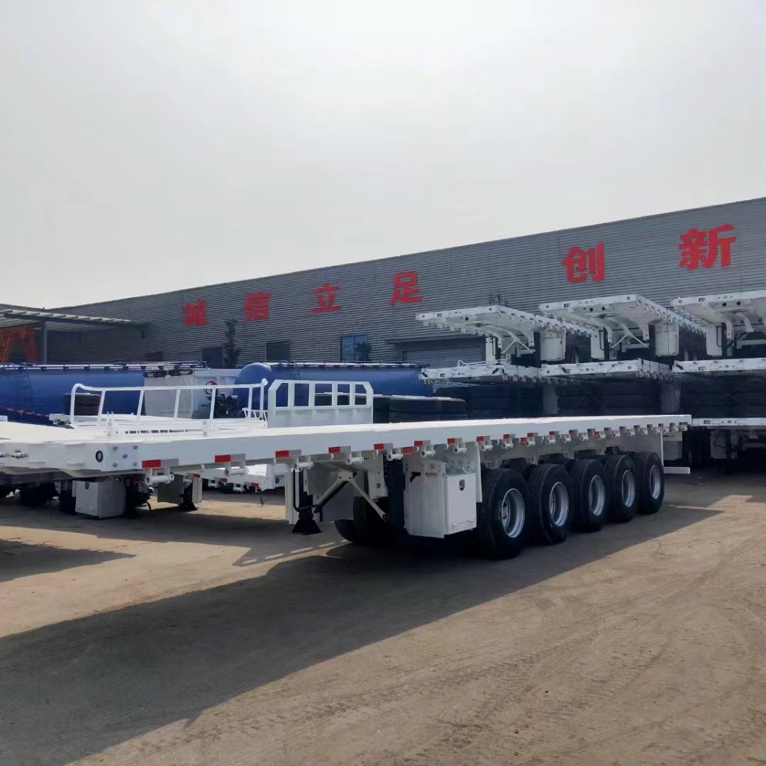 4 axle flatbed semi trailer