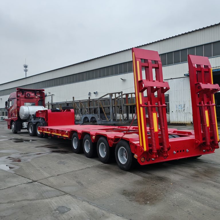4 axle lowboy trailer