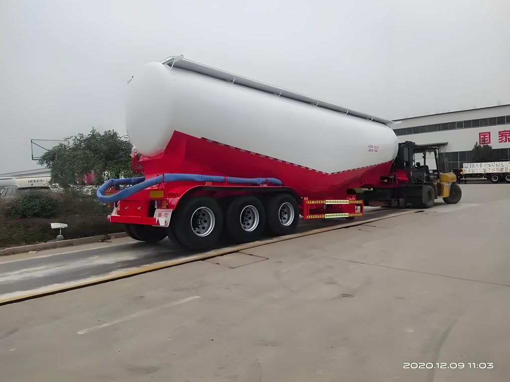 bulk cement tank semi trailer