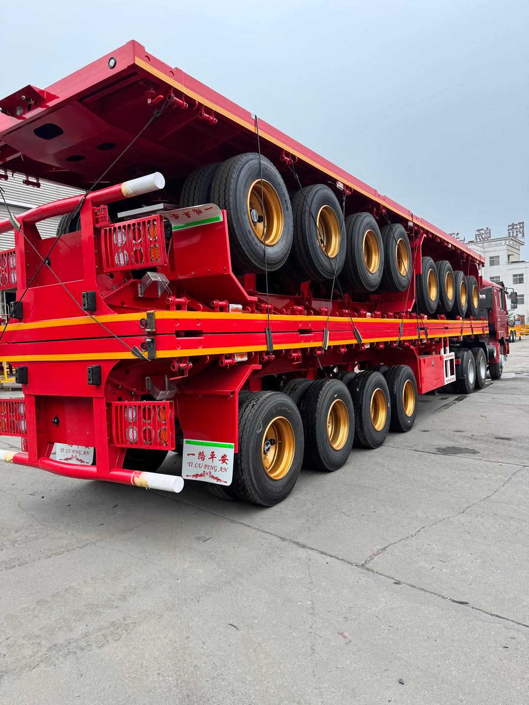 flat bed container trailer
