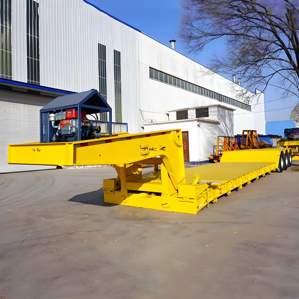 gooseneck detach lowboy trailer