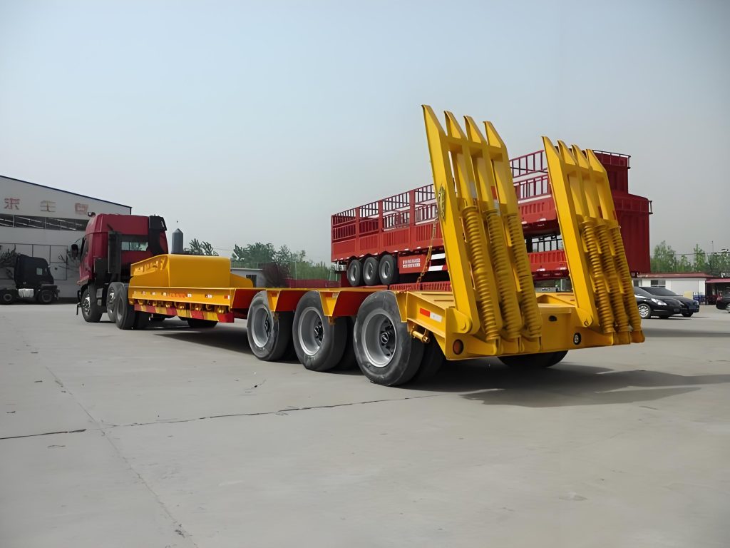 gooseneck detachable lowboy trailer