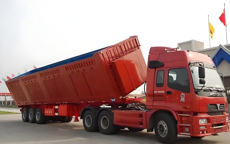 side tipper semi trailer