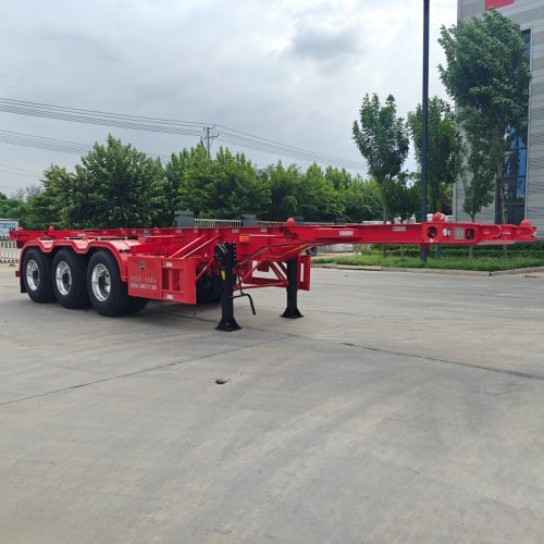skeletal container trailer