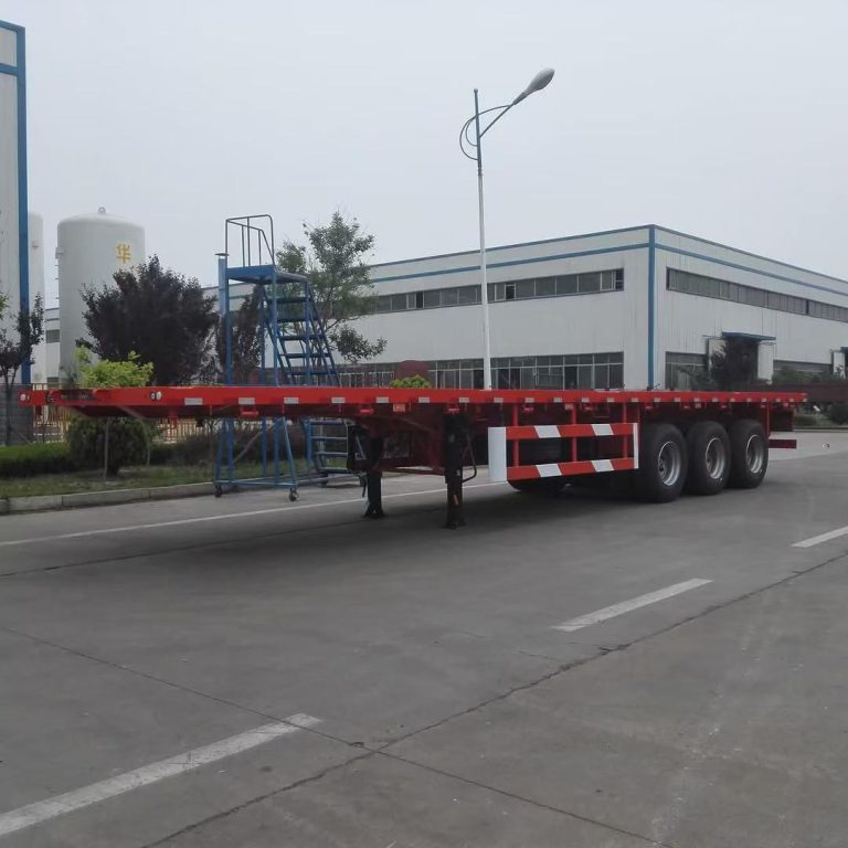 tri axle flatbed trailer