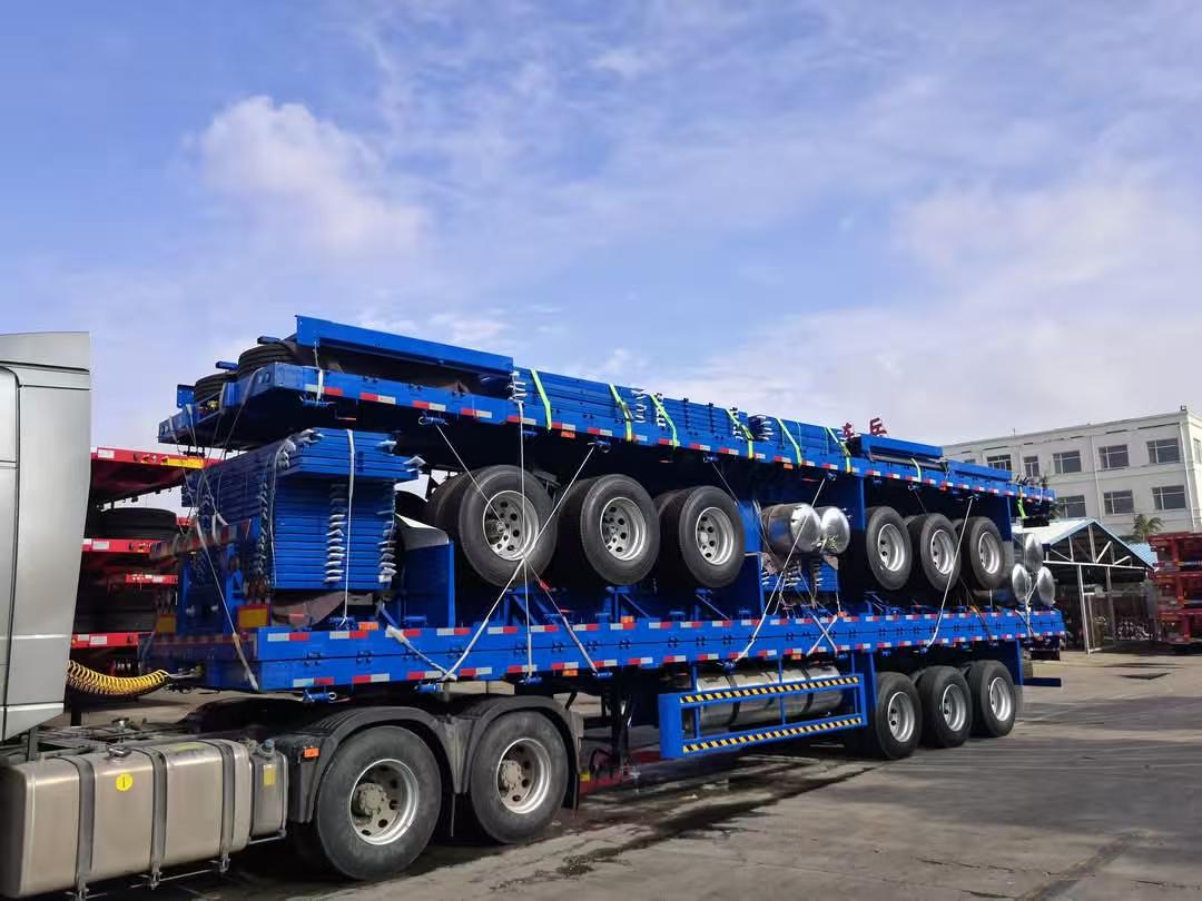 tri axle flatbed semi trailer for sale