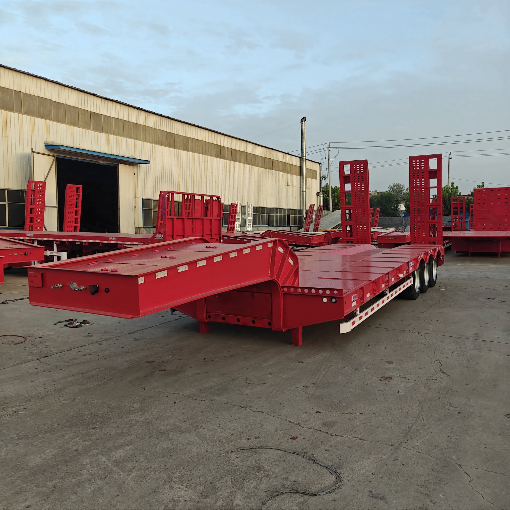 3 axle lowbed trailer