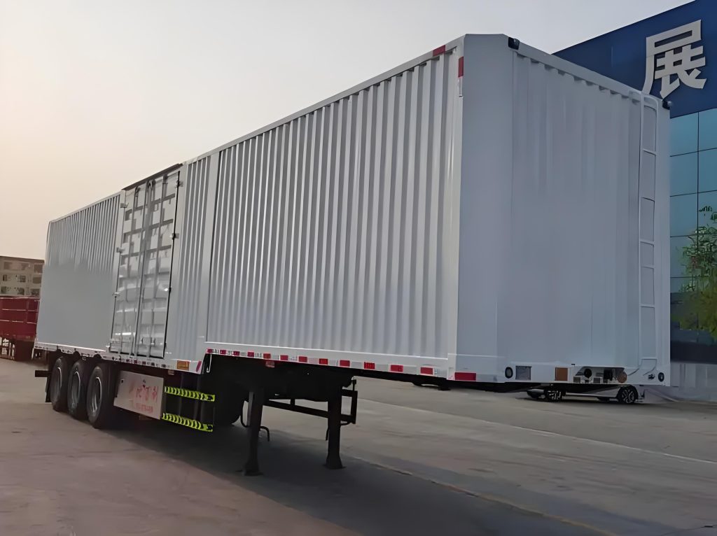 Box semi trailer