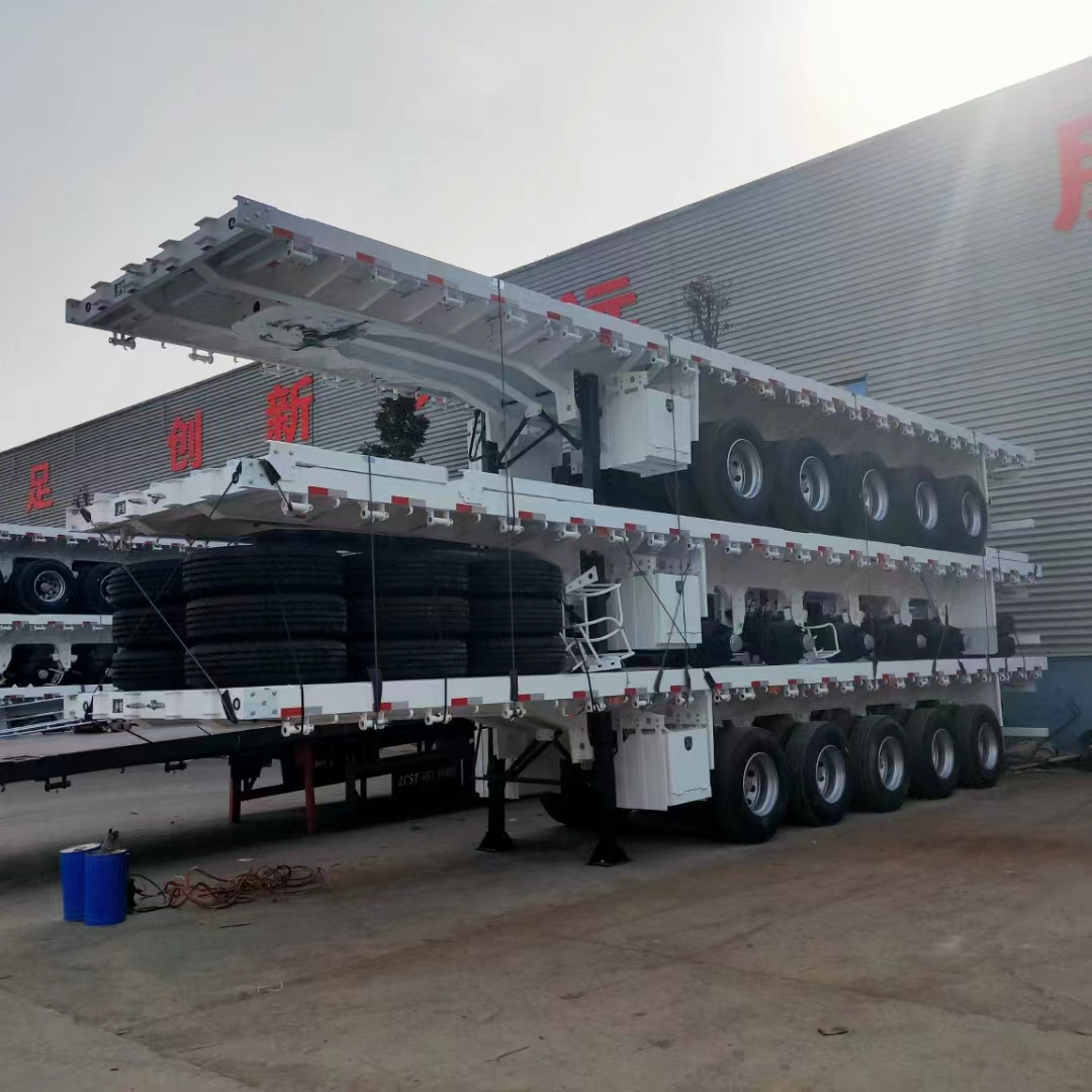 Container shipping semi trailer