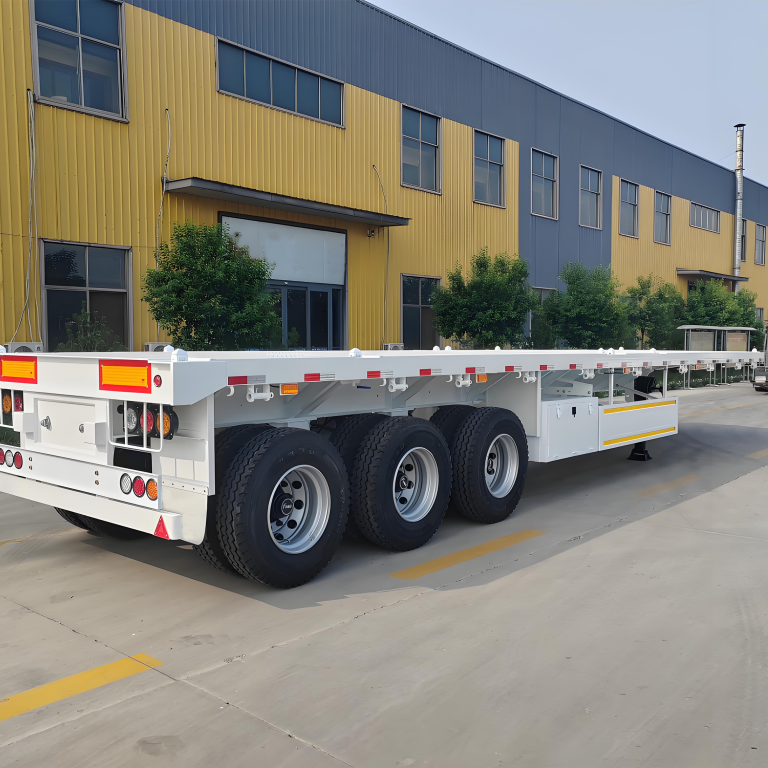 2 axle flatbed trailer