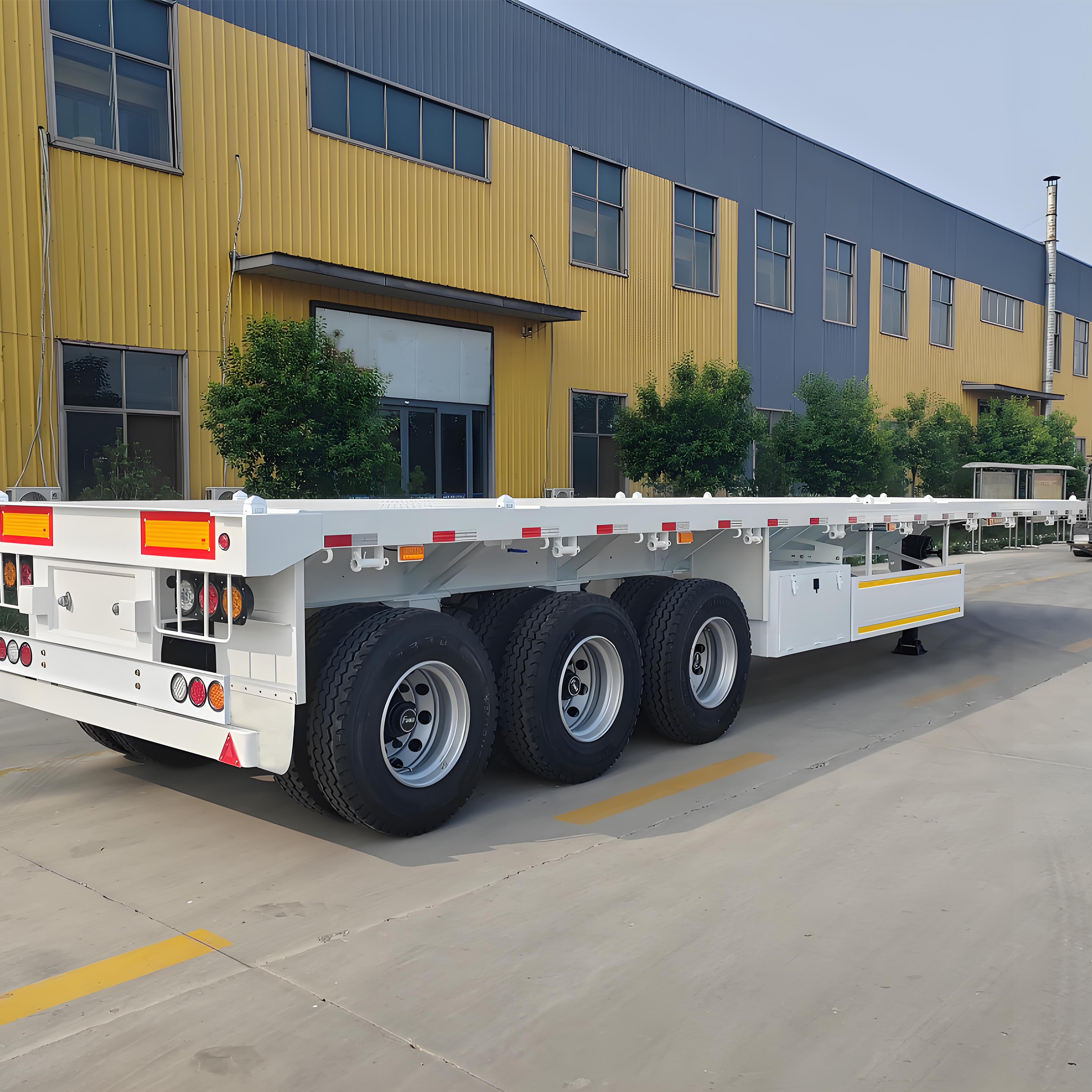 3 axle flatbed trailer