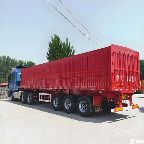 3 axle side dump trailer for quarry and aggregate transport