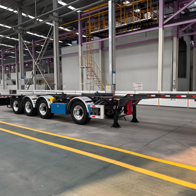 45 ft container chassis trailer for container transport