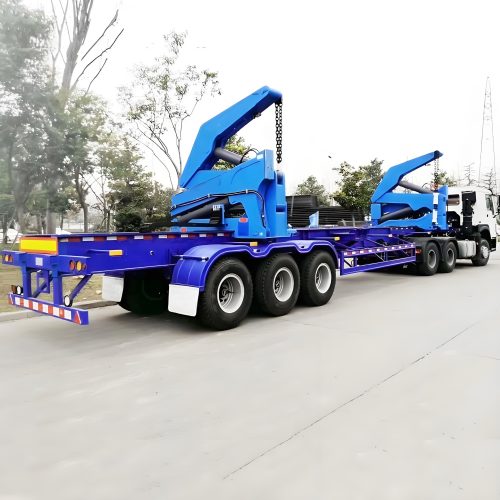 container self loading trailer,