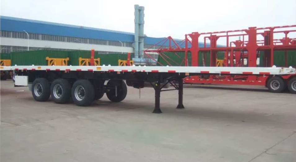 40ft Single Tire Flatbed Semi Trailer 40ft Single Tire Flatbed Semi Trailer