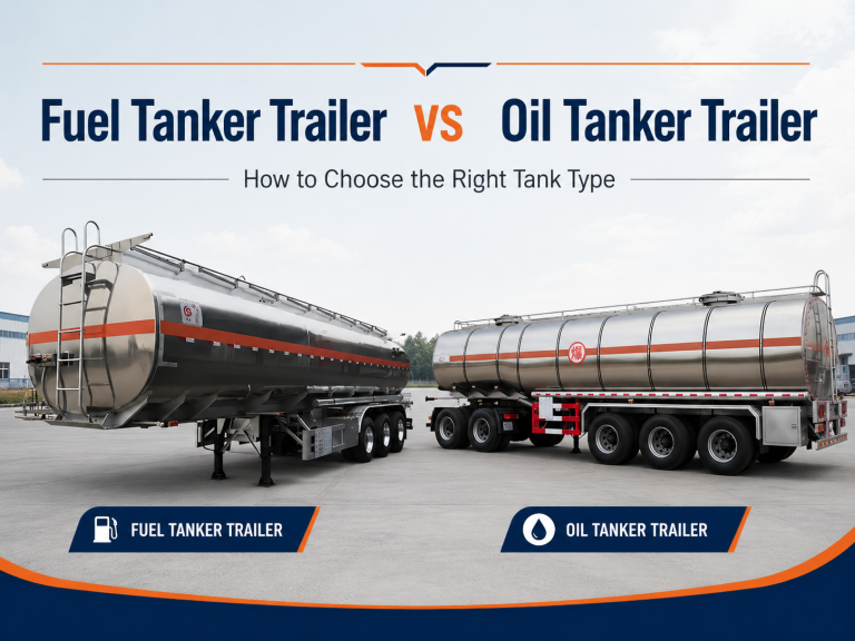 Fuel tanker trailer vs oil tanker trailer comparison cover image