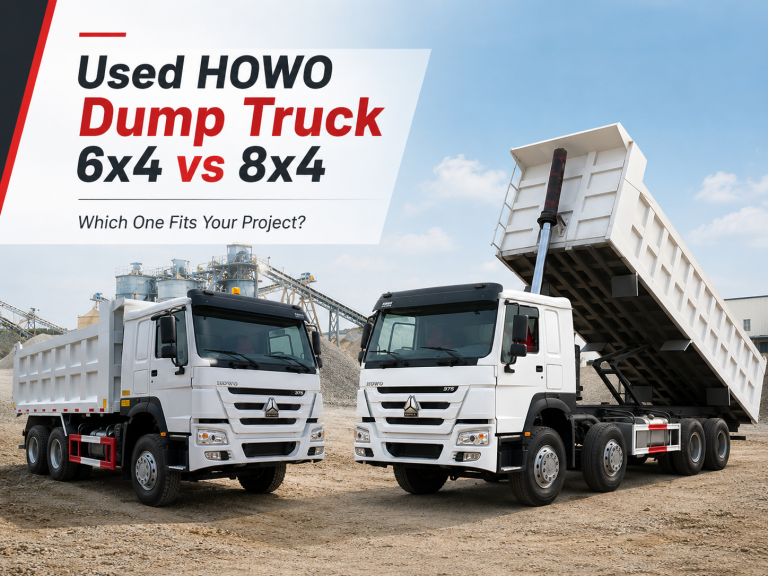 used HOWO dump truck 6x4 vs 8x4 comparison
