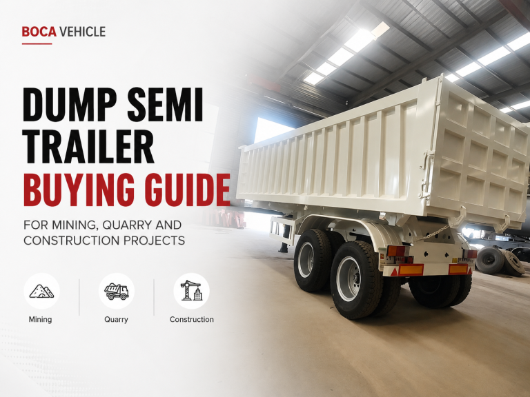 dump semi trailer for mining quarry and construction projects