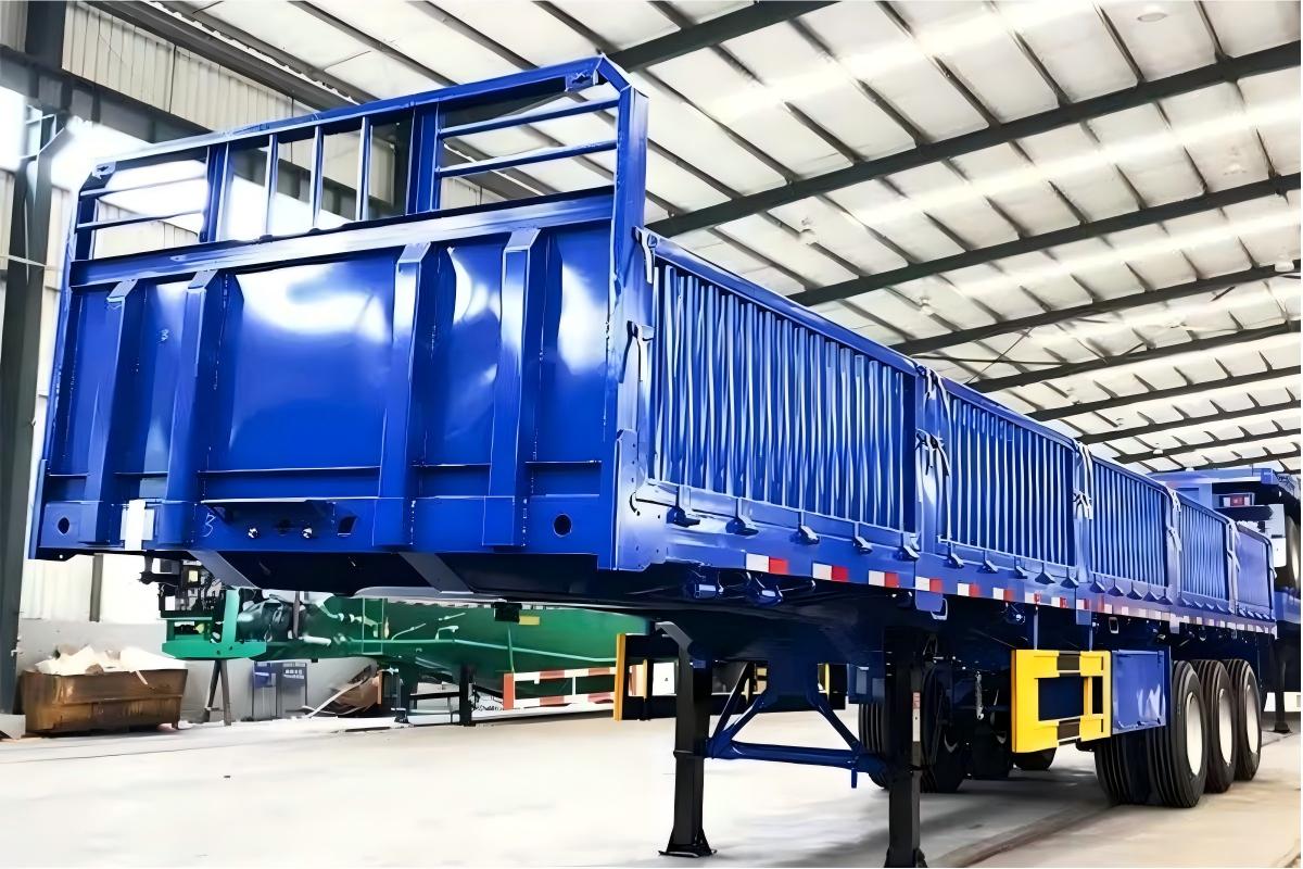Cargo semi trailer loading photo