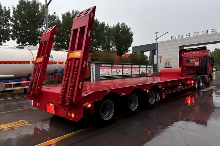 3 axle low loader semi trailer
